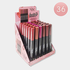 36PCS - Long Lasting Matte Lipstick Pens