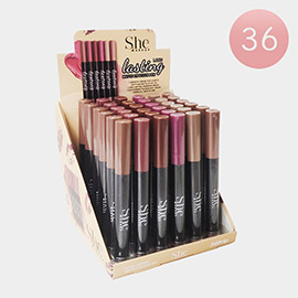 36PCS - Long Lasting Matte Lipstick Pens