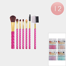 12 SET OF 7 - Makeup Brush Set