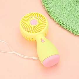 Flower Pointed Portable Handheld Fan