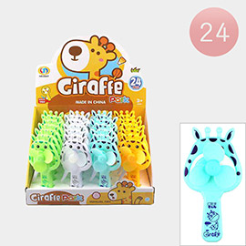 24PCS - Giraffe Portable Manual Fans