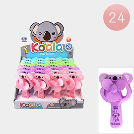 24PCS - Koala Portable Manual Fans