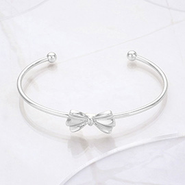 Metal Bow Pointed Cuff Bracelet