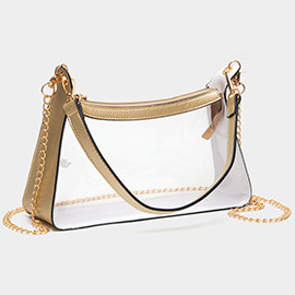 Transparent Hand Bag / Baguette Bag / Crossbody Bag